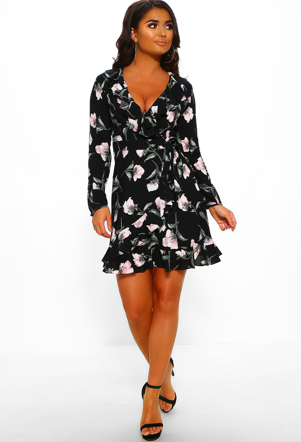 Blossoming Beauty Black Floral Print ...